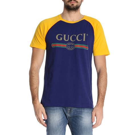 authentic gucci tshirt blue|t shirt gucci original.